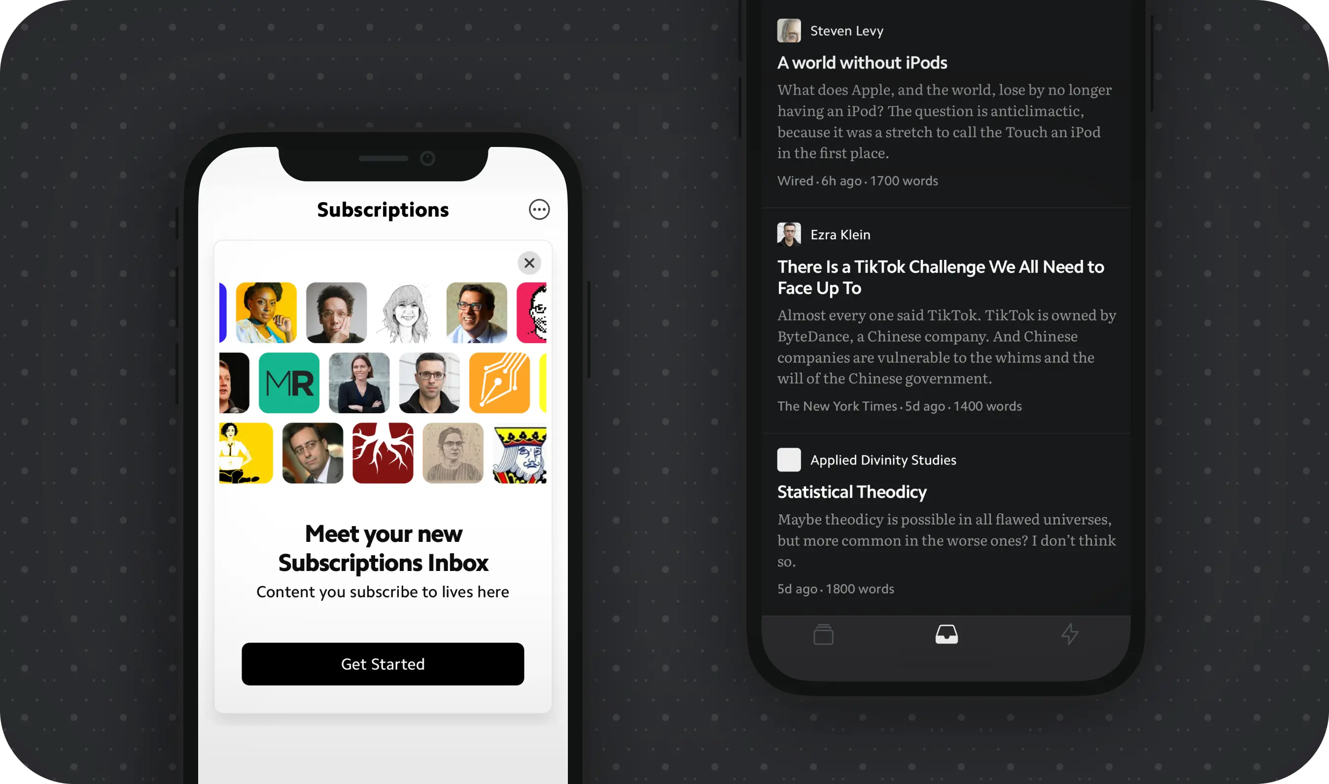 Your subscriptions in Matter